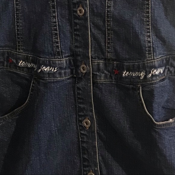 Tommy Hilfiger Denim Jumper Dress - Picture 2 of 2